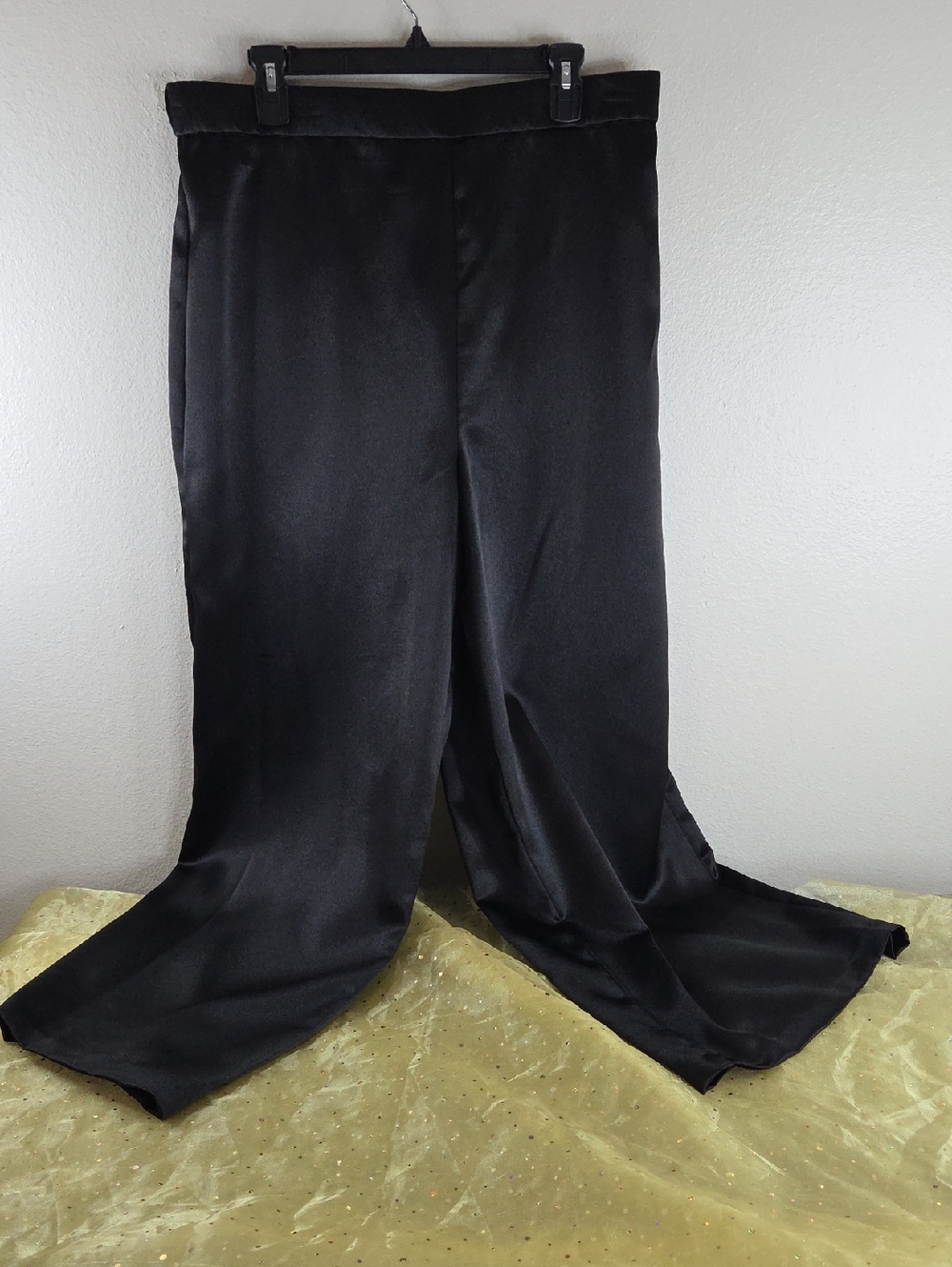 Alex Evenings Womens 1X Black Evening Dress Pants 100% Polyester. NWT $119